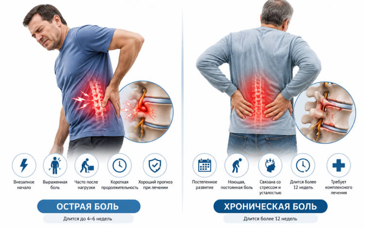 хроническая и острая боль