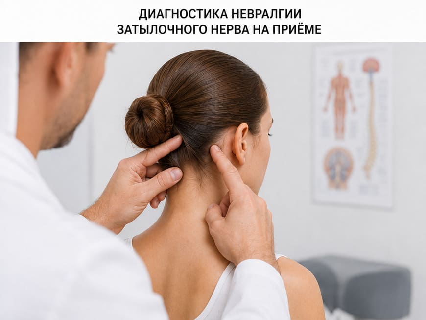 Диагностика невралгии затылочного нерва на приёме врача