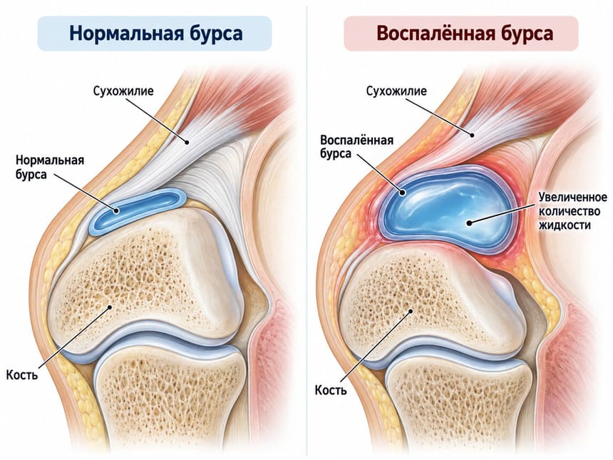 Синовиальная сумка и воспаление при бурсите
