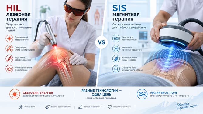 лазерная и магнитная терапия